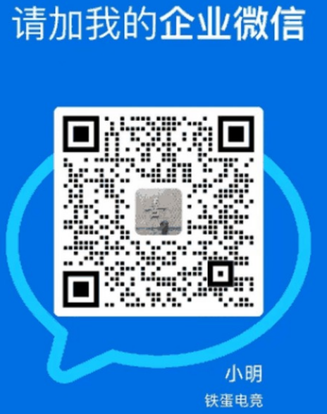 企业微信：铁蛋电竞·小明