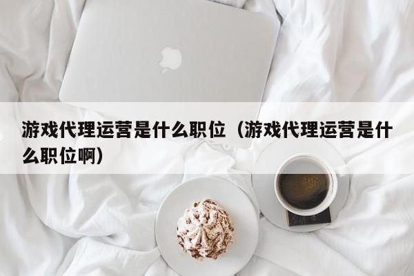 游戏代理运营是什么职位(游戏代理运营是什么职位啊)